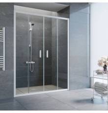 Душевая дверь в нишу Vegas Glass Z2P 160 01 01 профиль белый, стекло прозрачное