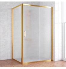Душевой уголок Vegas Glass ZP+ZPV 120*90 09 10 профиль золото, стекло сатин