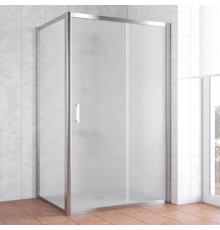 Душевой уголок Vegas Glass ZP+ZPV 120*80 08 10 профиль глянцевый хром, стекло сатин