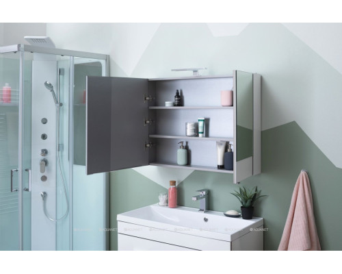 Зеркальный шкаф Aquanet Верона 90 белый