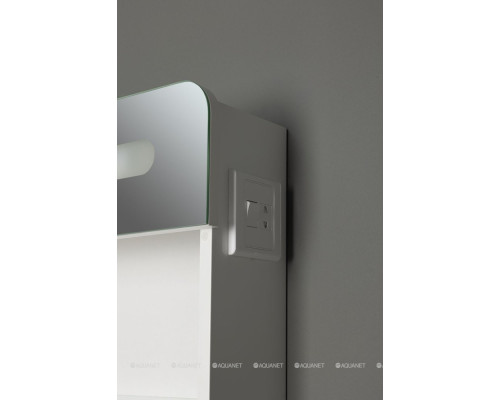 Зеркальный шкаф Aquanet Лукка 70 белый