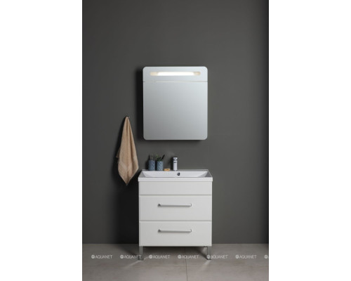 Зеркальный шкаф Aquanet Лукка 70 белый