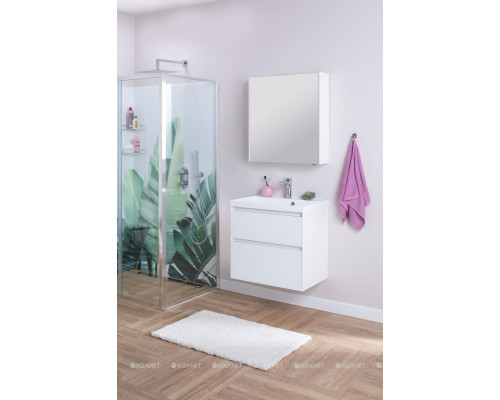 Зеркальный шкаф Aquanet Латина 70 белый