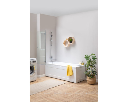 Шторка на ванну Aquanet Beta 4 NF6222-hinge, прозрачное стекло