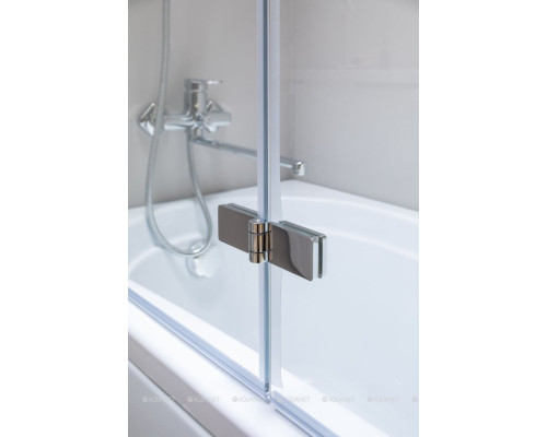 Шторка на ванну Aquanet Beta 4 NF6222-hinge, прозрачное стекло