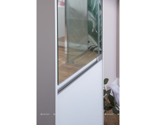 Шкаф-пенал Aquanet Гласс 35 белый