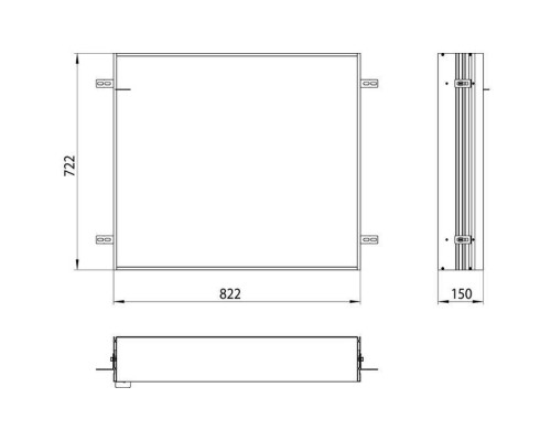 Emco Asis prime Встраиваемая рама для зеркального шкафа, 82.2xH72.2см. 9497 000 11 Emco Asis prime Встраиваемая рама для зеркального шкафа, 82.2xH72.2см. 9497 000 11