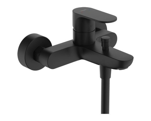 Hansgrohe Rebris S Смеситель для ванны, настенный, ВМ, цвет: черный матовый Hansgrohe Rebris S Смеситель для ванны, настенный, ВМ, цвет: черный матовый