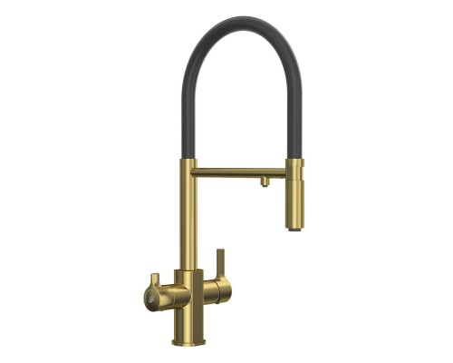 Смеситель для кухни Elghansa Kitchen Pure Water 56F5511-MattGold matt gold Смеситель для кухни Elghansa Kitchen Pure Water 56F5511-MattGold matt gold