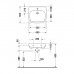 Duravit D-Code Раковина с перел., с 1 отв. под смес., 60х55см., цвет: белый . 23126000002