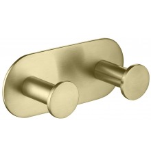 Timo 13014/17 Saona Вешалка, 2 крючка, латунь, золото матовое 13014/17