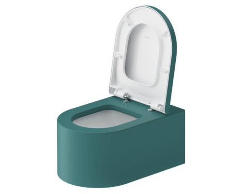 Duravit Millio Унитаз подвесной, 37х57см.,  декор Smooth, крепление в компл., цвет: аквамарин матовый. 250409FA