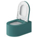 Duravit Millio Унитаз подвесной, 37х57см.,  декор Smooth, крепление в компл., цвет: аквамарин матовый. 250409FA