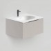 Salini Touch Тумба подвесная 60х50х32см., с раковиной, 1 ящик, верт. фрез., цвет: Grey. T600V1GON206