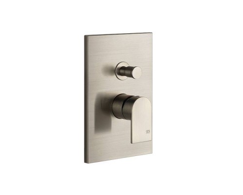 Gessi Emporio Via manzoni Смеситель для душа, встраиваемый, на 2 выхода с переключателем ванна-душ, цвет: Finox Brushed Nickel. 44634#149 Gessi Emporio Via manzoni Смеситель для душа, встраиваемый, на 2 выхода с переключателем ванна-душ, цвет: Finox Brushed Nickel. 44634#149