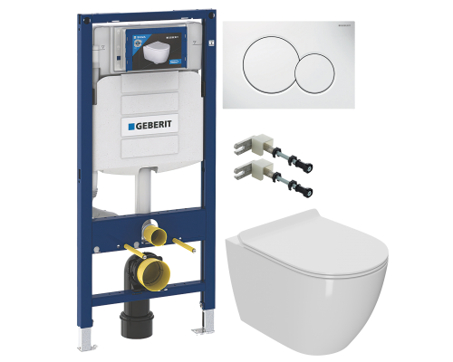 Комплект Унитаз подвесной Bauedge Bau Ceramics безободковый, с микролифтом, белый + Инсталляция Geberit Duofix UP 320 111.300.00.5 + Кнопка Sigma 01 115.770.11.5 белая + Крепления 111.815.00.1 к стене Комплект Унитаз подвесной Bauedge Bau Ceramics безободковый, с микролифтом, белый + Инсталляция Geberit Duofix UP 320 111.300.00.5 + Кнопка Sigma 01 115.770.11.5 белая + Крепления 111.815.00.1 к стене
