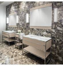 Oasis Academy Композиция №18 Комплект мебели напольный, 110х53хh86см, цвет: Lino/ribbed decoration/хром.