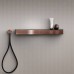 Gessi Hi-Fi Термостат для душа, с вкл. до 4 источников одновременно, с полкой из черного мат. стекла, внешняя часть, цвет: Copper Brushed PVD. 63026#708