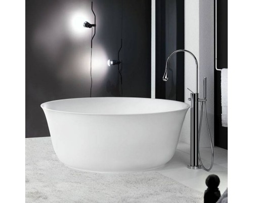 Gessi Goccia Напольный термостатический смеситель для ванны с ручным душем, внешняя часть, цвет: хром. 24978#031 Gessi Goccia Напольный термостатический смеситель для ванны с ручным душем, внешняя часть, цвет: хром. 24978#031