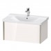 Duravit XViu Тумба подвесная 81x46.9x40.5см, с раковиной, 1 ящик, цвет: белый глянцевый/champagne matt. 2332850000,  XV40160B122