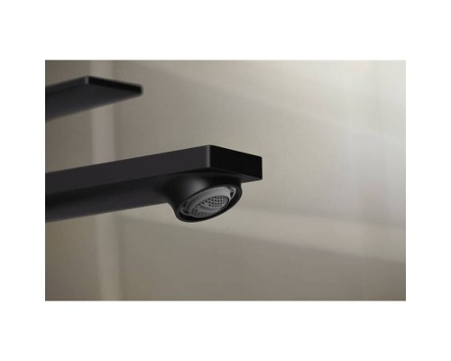 Hansgrohe Rebris E Смеситель для раковины, 1 отв., с донным клапаном, цвет: черный матовый. 72557670 Hansgrohe Rebris E Смеситель для раковины, 1 отв., с донным клапаном, цвет: черный матовый. 72557670