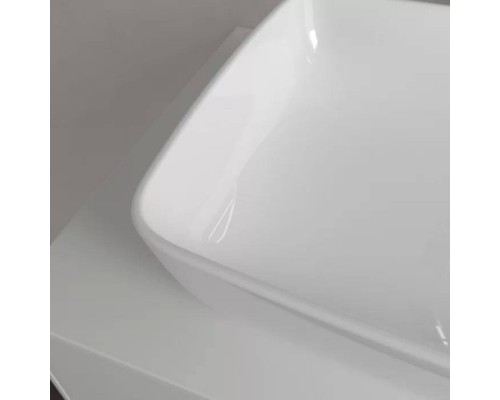 VilleroyBoch Artis Раковина 58х38.5х12.5см., накладная, без отв., без перелива, TitanCeram, цвет: альпийский белый. 41725801