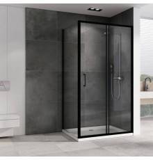 Душевой уголок Abber Schwarzer Diamant AG30100B5-S100B5 100x100, профиль черный, стекло прозрачное