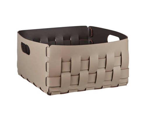 ADJ Корзинка Bottega, 35x35xH20 см., цвет: капучино/шоколад. 1045.04/06 ADJ Корзинка Bottega, 35x35xH20 см., цвет: капучино/шоколад. 1045.04/06