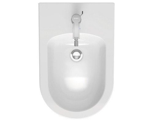 Duravit Me by Starck Биде подвесное 57х37см., с 1 отв. под смеситель, с креплением, цвет: белый. 2288150000