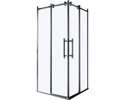 Душевой уголок BelBagno Marino -A-2-90-C-NERO профиль черный матовый