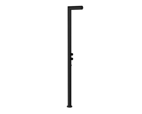 Gessi Outdoor Душевая стойка для установки на улице, напольная, на 2 выхода, без ручек, ручного душа и верхнего душа, внешняя часть, цвет: Black XL. 63203#299 Gessi Outdoor Душевая стойка для установки на улице, напольная, на 2 выхода, без ручек, ручного душа и верхнего душа, внешняя часть, цвет: Black XL. 63203#299