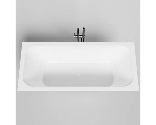 Salini Orlanda Axis Kit Встраиваемая ванна на ножках 170х75х60см., UpDown, сифон, интегрированный слив-перелив, материал: S-Sense, цвет: белый матовый. 103313M