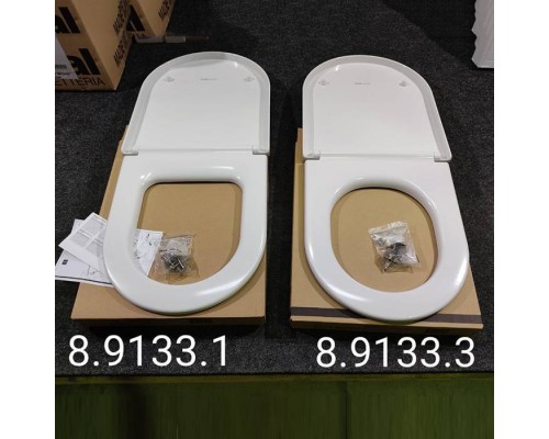 Laufen Kartell Сиденье с крышкой для унитаза, с системой мягкого опускания, съемное, цвет: белый глянцевый. 8.9133.3.000.000.1 Laufen Kartell Сиденье с крышкой для унитаза, с системой мягкого опускания, съемное, цвет: белый глянцевый. 8.9133.3.000.000.1