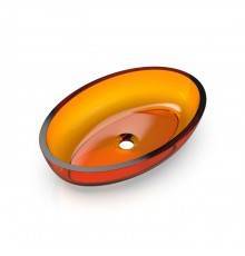 Knief Oval Shape Раковина накладная 55x37x13см., без отв., из полимерного материала, цвет: Citrin # 060. 70201060