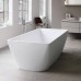 Duravit DuraSquare Ванна 185x85x61см, отдельностоящая с панелью и ножками, со спец слив-переливом, цвет: белый. 700430000000000