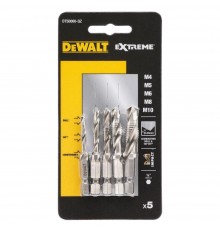 Набор сверл-метчиков DeWalt 5шт IMPACT (М4-М10) DT50060