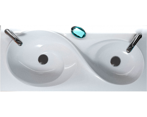 Мебельная раковина Velvex Otto 100, белая