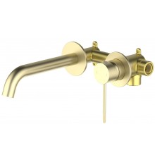 Timo 2372/17SM Saona Смеситель для раковины 180 мм, настен., на 2 отв., Комплект, золото матовое 2372/17SM