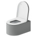 Duravit Millio Унитаз подвесной, 37х57см.,  декор Smooth, крепление в компл., цвет: светло-серый матовый. 250409FD