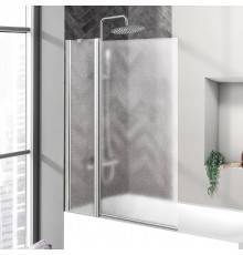 Шторка на ванну BelBagno Uno V-11-80/150-P-Cr стекло punto