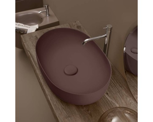 Kerasan Nolita Раковина 60х40 см, без отв., накладная, цвет: Borgogna matt. 534375
