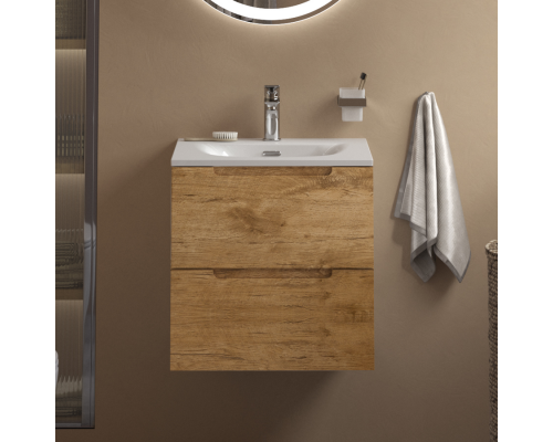 Тумба с раковиной BelBagno Etna 39 50 rovere nature, раковина BB-8099-3-50