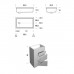 NOORTH milldue edition TOUCH Комплект мебели 64х40х88см, напольный, 3 ящика, слив в пол, раковина Milltek, цвет: Abete. 2915.6.20