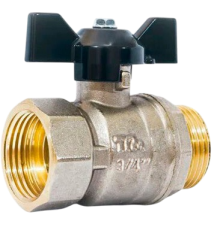 Шаровой кран TeRma NEOS 32022 3/4", вн-нар, ручка бабочка