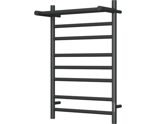 Полотенцесушитель электрический Bauedge Stil Shelf R 50х80, с полкой, матовый черный RAL9005 Полотенцесушитель электрический Bauedge Stil Shelf R 50х80, с полкой, матовый черный RAL9005