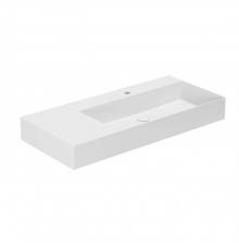 Azzurra Elegance Squared Раковина подвесная/накладная, 102x46xH12,5 см, левая, 1 отв., цвет: Bianco lucido. ELLP10246LQM*1