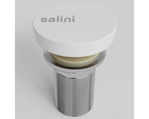 Salini D504 Донный клапан для раковины UpDown, S-Stone, цвет: белый матовый. 16232WM Salini D504 Донный клапан для раковины UpDown, S-Stone, цвет: белый матовый. 16232WM