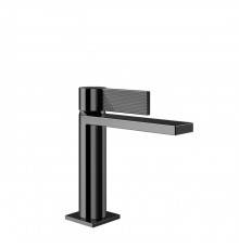 Gessi Inverso Rigato Смеситель для раковины без донного клапана, соединительными шлангами, цвет: Black Metal PVD. 73502#706