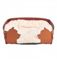ADJ Лежанка Dog, 45х30хН15 см., цвет: коньяк/бордо. 1555D.09/30