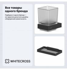 Набор Стакан WHITECROSS Cubo CU2430BL черный матовый + Мыльница CU2424BL черная матовая